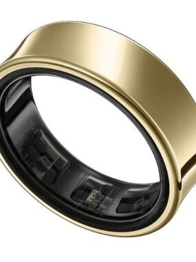 Open Box Samsung Gold Smart Fitness Ring - Activity & Sleep Tracker Size 11